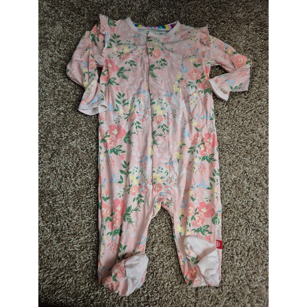 Magnetic me floral romper size 6-9M